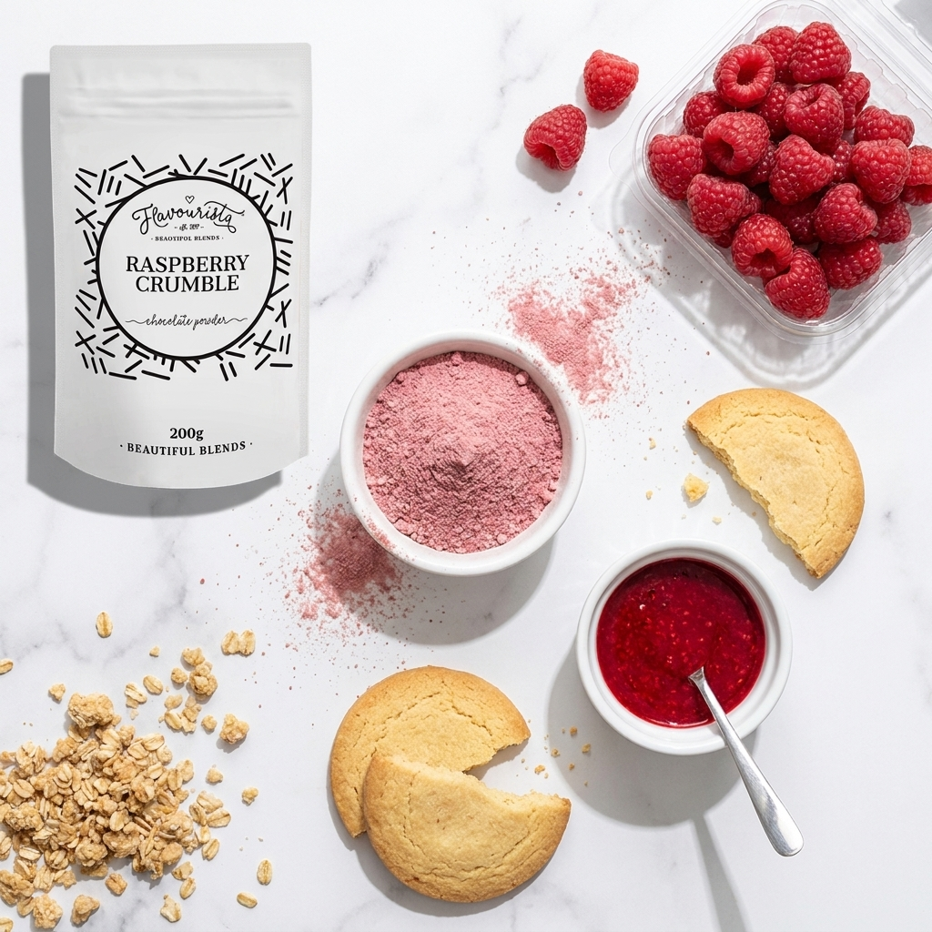 Raspberry Crumble Chocolate Powder